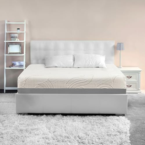 IRVINE HOME COLLECTION Colchón de espuma viscoelástica de gel de tamaño individual de 10 pulgadas, sensación firme media, transpirable, sueño fresco y alivio de presión, certificado CertiPUR-US,