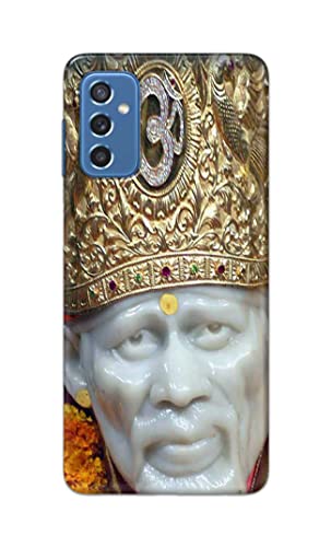 Image of PRINTFIDAA Sai Baba Lord Shiridi Great God Hinduism Hindu Religious Printed Designer Hard Case for Samsung Galaxy M52 5G Back Cover -(e) RPM1005