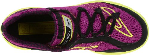 Brooks Brooks Women's Green Silence Running Shoe,Hollyhock/Sulphur Spring/Silver/Black,7 B US