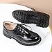 Womens Oxford Shoes Comfort Lace Up Slip Resistant Patent Leather Dress Shoes Patent Leather Black US 7