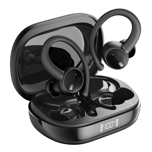 Wireless Earbud Bluetooth 5.3 Over-Ear Sport Touch Control Hi-Fi ...