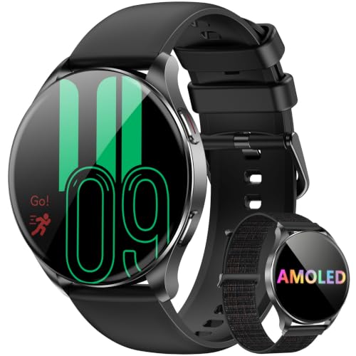 Smartwatch Redondo AMOLED 1.43" com Chamada BT, 130+ Modos Esportivos