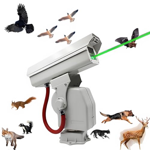 MazmornFly Repelente Láser De Aves Rotación 360° Y Control por Aplicación, Ahuyentador Automático De Aves, Ahuyentador Láser Industrial, Crucero Temporizado Multigrupo B