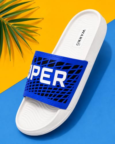 Image of WARKO Slippers For Men | Stylish Chappal For Boys | Soft Cushioned EVA Slides Slipper | Casual FlipFlop Daily Wear Footwear | Indoor Outdoor Use