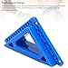 Estink Door and Window Casing Reveal Tools Precise Plastic Trim Spacer with Multiple Offset Settings for Woodworking Projects Blue 2PCS