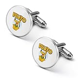 カフス メンズ プルート カフスボタン 2個セット カフリンクス ステンレスカフス アクセサリー 合金 結婚式 2.0cm