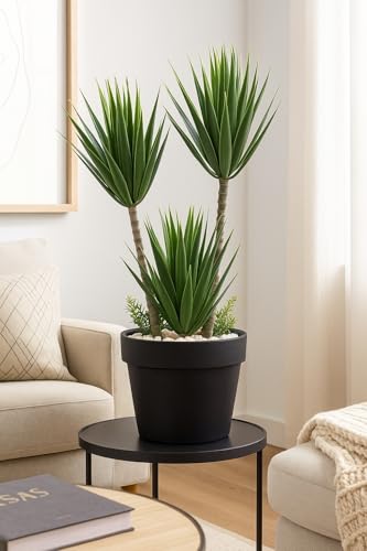 Image of ENUTROF Artificial Table Top Plant for Gifiting, Home Decor, Office Decor & Commercial Site || Artificial Plant for Indoor |(Green)