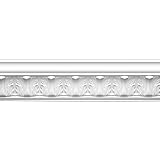 Focal Point 23145 Athenian Leaves Crown Moulding 4 1/8-Inch by 8 Foot, Primed White, 8-Pack