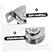 PartyKindom 2pcs Heavy Duty Industrial Pulley Wheel Wall-Mounted Cable Lifting Pulley Stainless Steel Internal Bearings for Sliding Doors