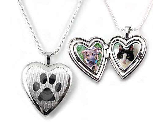 Amazon.com: Sterling Silver Pet Locket personalized with your Photos by