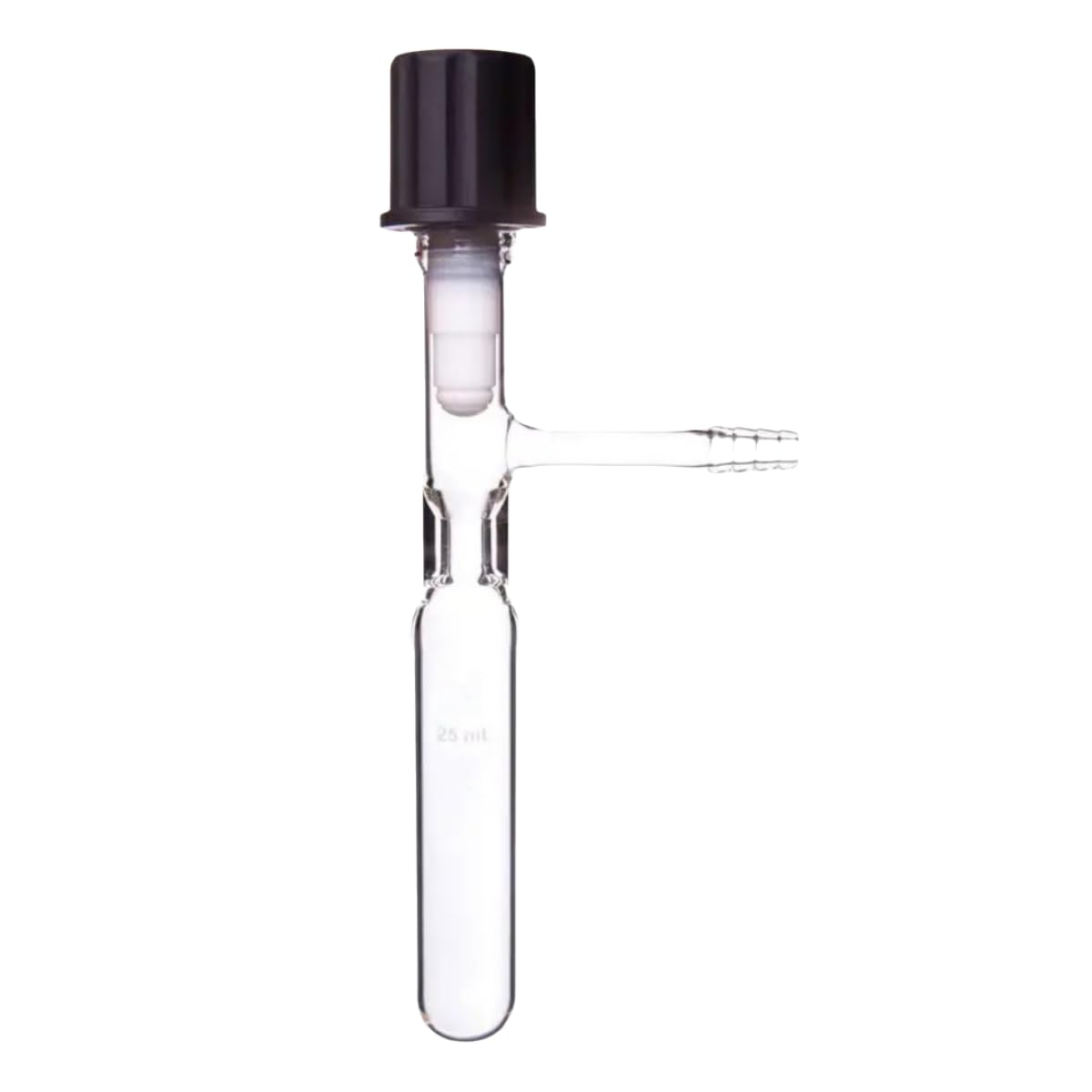 Glass Schlenk Storage Tube with 0-8mm High Vacuum Valve 20ml Borosilicate Reaction Kettle Tube