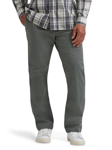 Wrangler Authentics Mens Men's Straight Fit Flat Front Chino