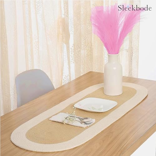 Image of Dining Table Runner for 6 Seater | Table Runners for Living Room | Cotton Runner for Centre Table | Side Table Cover | Runner for Dining | Home Center Table Runner (137 X 30 Centimeter)