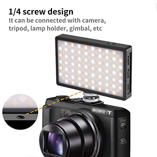 YanFeng RGB-Videoleuchte, LED-Videoleuchte für Kamera Langlebige RGB-Videoleuchte, über USB wiederaufladbar – Bild 3