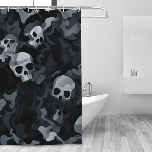 Rideau de douche imperméable lavable avec 12 crochets pour protection hiver - 2