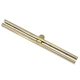 19cm / 7.5 inch Straight Channel Wallet Frame - Round Opening - Antique Brass