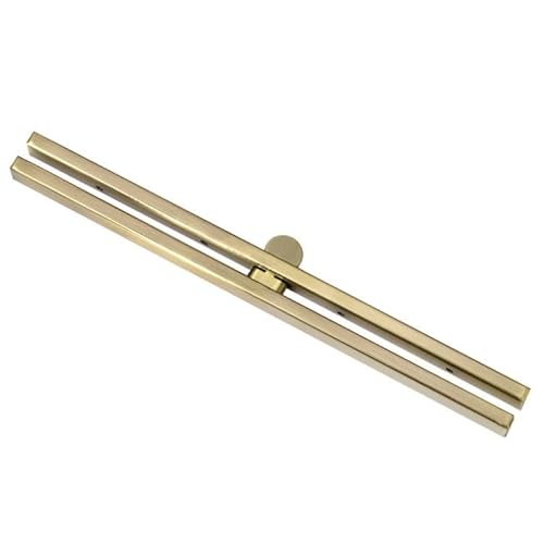 3PCS 19cm / 7.5 inch Straight Channel Diva Purse Frame Wallet Clasp - Round Opening (Antique Brass)