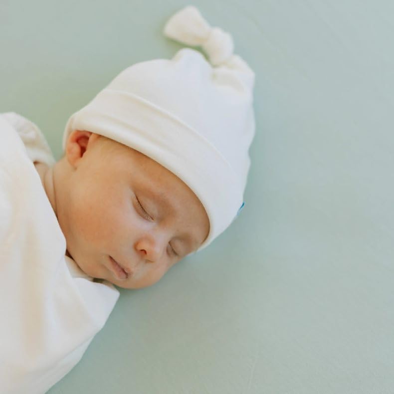 Little Unicorn Premium Stretch Knit Crib Sheet |Super Soft with Optimal Stretch (Frost Green)