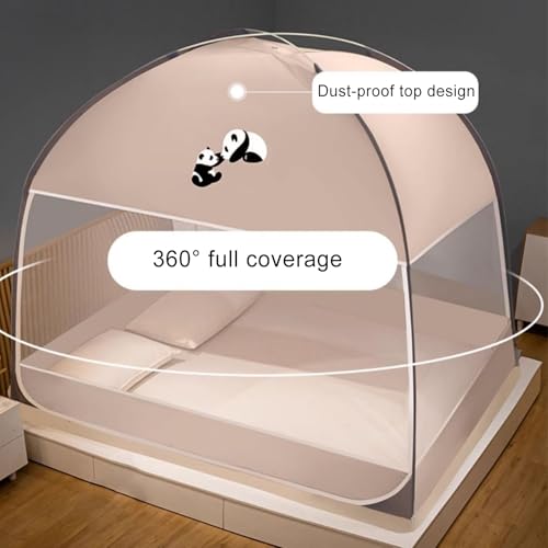 Baldaquin de lit moustiquaire haut de gamme avec double porte zippée robuste
