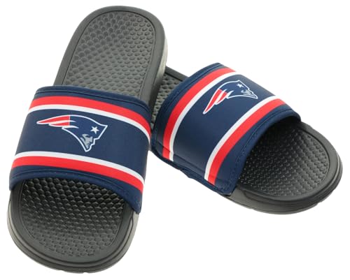 Image of FOCO NFL Team Printed Slide Sandals - Officially Licensed Football Fan Footwear for Comfort & Style