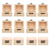 Ideale per gli appassionati di artigianato: il set di mini bauli in legno offre infinite possibilità creative, sia come scatole del fai da te, mini scatole per bomboniere o scatole con serratura non finite, baule del in legno, mini cassa di legno