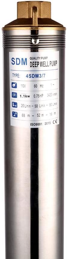 Pump Label with Specifications