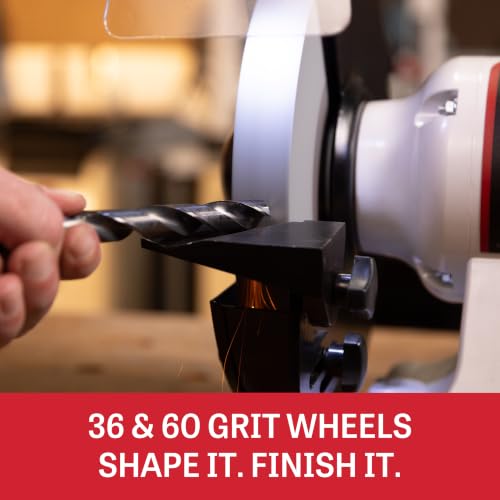JET 8-Inch Bench Grinder with LED Lights