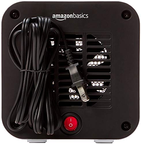 Amazon Basics 500-Watt Ceramic Small Space Personal Mini Heater - White #TOP1