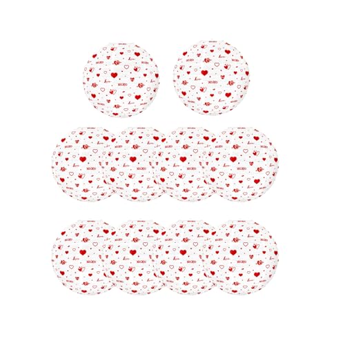 WEISUYUUS Valentines Day Paper Heart Light Hanging Paper Light for Valentines Day Party Decorations Indoor Outdoors Use