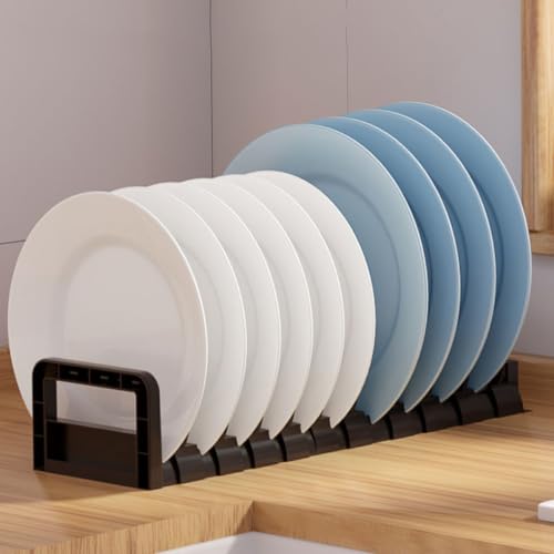 Escurridor de platos para cocina USHOBE con escurridor de cubiertos de PP 7