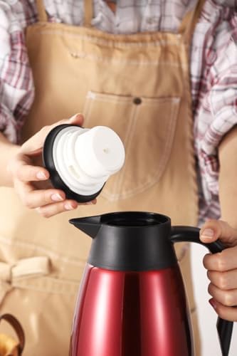 304 Çelik 2L Çift Katmanlı Kırmızı Vakumlu Kamp Piknik Büyük Çay Termos cin553kr - Görsel 5