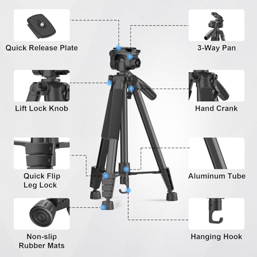 Jishane JISHANE1 74 Inch Camera Tripod thumb #6