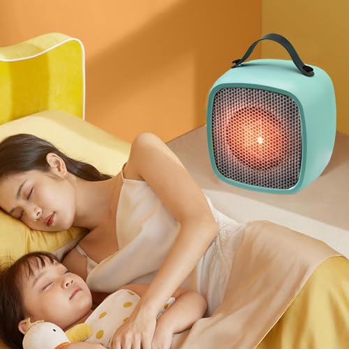 Calentador Eléctrico para Hogar, Calentadores portátiles for uso en interiores, mini calentador con protección contra vuelcos y sobrecalentamiento, calentador de escritorio pequeño Calor rápido for do