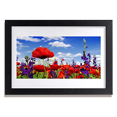 Affiche encadrée de fleurs avec cadre en MDF résistant 30x20 cm marque Tulup