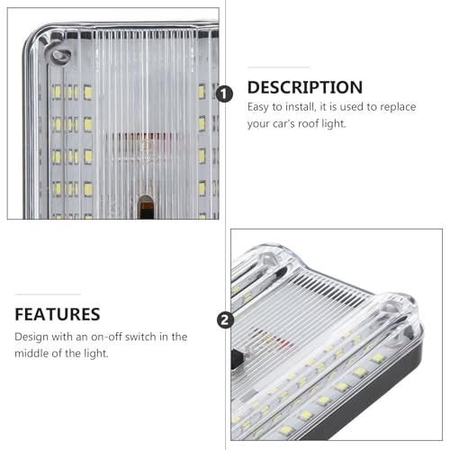 Lámparas de techo para coche 12v con 36 LED delgadas y resistentes 3