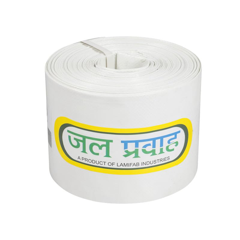 3.5 Inch HDPE Lay Flat Lapeta Pipe 30 Meter with Repair Kit | UV Resistant | 0.32 mm Thick | Lightweight High Pressure Agricultural Discharge Tube