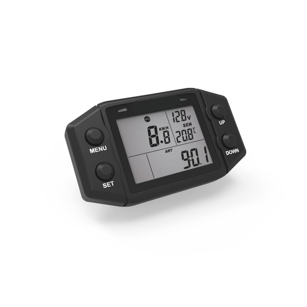 Velocímetro Digital Medidor velocidad, contador horas | Medidor velocidad, contador horas multifunción, tacómetro digital de motor autoalimentado con voltímetro, indicador de