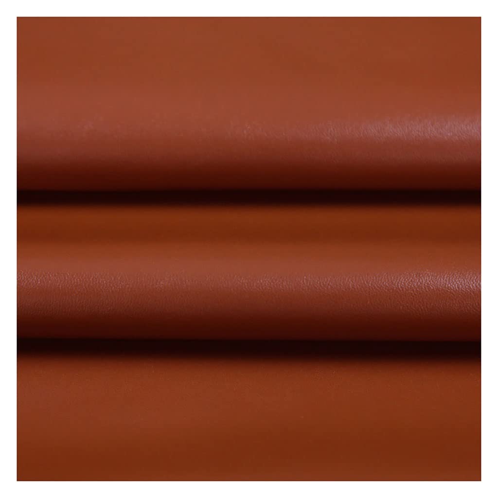 Generic Skóra Pu, Skóra Pu, 0.7Mm Gruba, Sztuczna Skóra Syntetyczna Arkusze Do Rzemiosła Tapicerskiego, Diy Szycie, Sofa, Krzesło, Łuk Do Włosów, Dekoracja Festiwalowa, Naprawa/Czerwony Brązowy 10M/