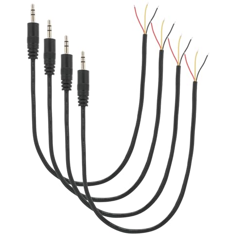 Conector Jack 3.5mm macho 4 piezas reemplazo reparación audio miniatura 1