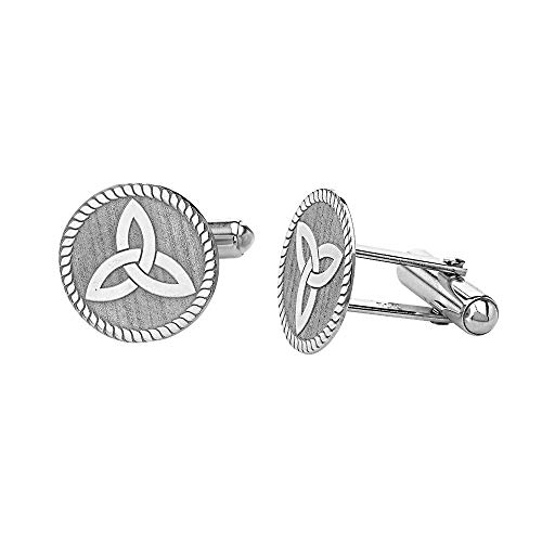 Celtic Trinity Knot Triquetra Cufflinks Sterling Silver