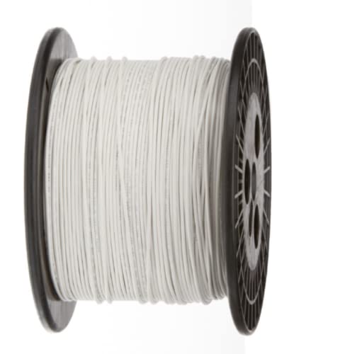 1 Pcs 1000 ft White Solid Hook Up Wire 20 AWG Gauge 300 Volts 0.0320