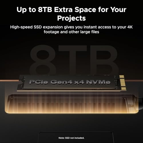 Image of UGREEN Maxidok Thunderbolt 5 Docking Station, Revodok 17-in-1 TBT5 Dock, 120Gbps Data Transfer, 8TB M.2 NVMe SSD, Single 8K /Dual 6K@60Hz, 140W Charging, 2.5GbE, Cooling System for TBT5 /4 Laptops