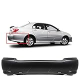 MBI AUTO - Primered, Rear Bumper Cover Replacement for 2003-2008 Toyota Corolla S 03-08, TO1100209