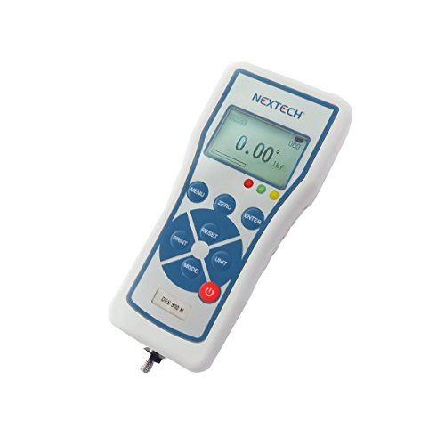 Nextech DFS500 (500N/110lbf/50kgf) Digital Force Gauge, Push Pull Gauge, Peak/Track Mode, Invert Display