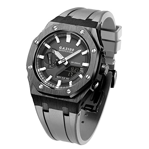 Boîtier de montre GA2100 en métal 316 et bracelet silicone haute résistance