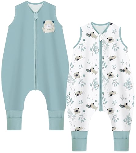 Chilsuessy Baby Sommerschlafsack mit Füßen 2er Pack 1 Tog...