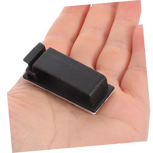 30 piezas Clips organizadores de cables adhesivos para debajo del escritorio, pared y mesita de noche, fácil instalación miniatura 4