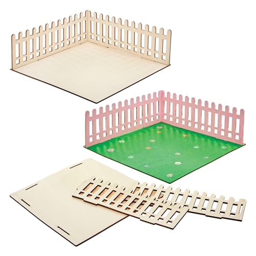 Baker Ross FN256 Mini-Puppenhaus Garten aus Holz - 1er-Pack, Kinder-Puppenhaus-Bausatz, Bastel-Bausatz Baker Ross FN256 Mini-Puppenhaus Garten aus Holz - 1er-Pack, Kinder-Puppenhaus-Bausatz, Bastel-Bausatz