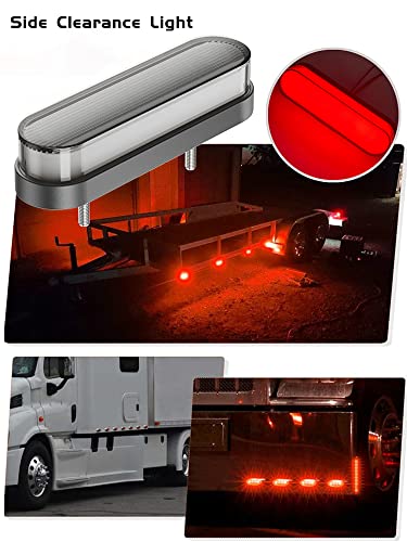 2pcs 4in Neon Led Luz De Freio De Caminhão De Reboque 3 Em 1 à Prova Dwaterproof água Freio Traseiro
