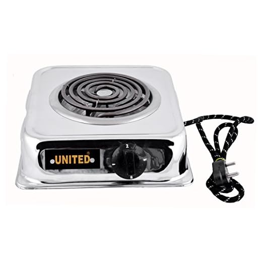 United 2000-Watt With Wire G Coil Hot Plate Induction Cooktop/Induction Cookers/Handy G Coil Cooktop,Silver
